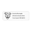 Search for pitbull return address labels Cute
