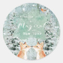 Search for fox in snow stickers Woodland