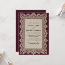 Search for elegant lace wedding invitations Old money