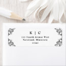 Search for wedding black return address labels Elegant
