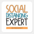 Search for social distancing stickers Introvert