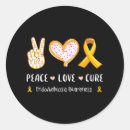 Search for peace love cure stickers Awareness