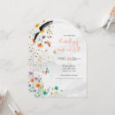 Search for watercolor butterflies wedding invitations Greenery