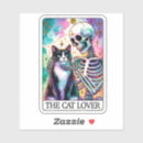 Search for tarot card stickers Cat lover