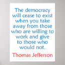 Search for thomas jefferson quote posters Government