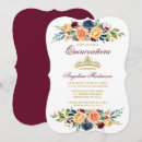Search for burgundy and peach invitations Modern