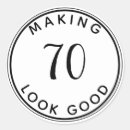 Search for age 70 stickers Party