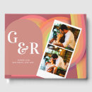 Search for retro wedding guest books Peach