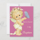 Search for baby angel christening invitations Wings