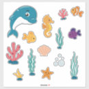 Search for creature stickers Under the sea