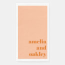 Search for retro wedding napkins Bold typography