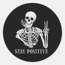 Search for stay positive stickers Skeleton