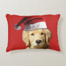 Search for golden retriever christmas cushions Santa