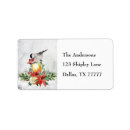 Search for holly berries return address labels Seasonal
