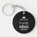 Search for black graduation key rings Black and white