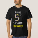 Search for number 5 tshirts 5th birthday
