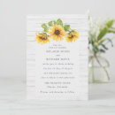 Search for country farmhouse rustic wedding invitations Sunflower