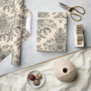 Search for vintage french wrapping paper Toile