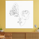 Search for abstract butterfly canvas prints Woman