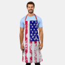 Search for vintage patriotic aprons Bbq