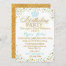 Search for blue and gold prince birthday invitations Crown
