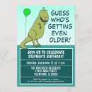 Search for funny dinosaur birthday invitations Over the hill