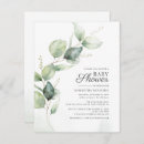 Search for greenery baby boy shower invitations Eucalyptus