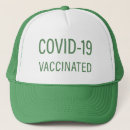 Search for virus hats Vaccinated