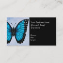 Search for blue butterfly business cards Morpho