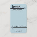 Search for rhinestone business cards Bling