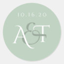 Search for save the date envelopes stickers Initials