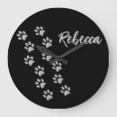 Search for dog paw prints clocks Pattern