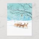 Search for winter deer postcards Snow