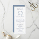 Search for monogram wedding programs Vintage crest
