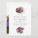 Search for purple shower wedding invitations Roses