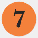 Search for black orange stickers Number