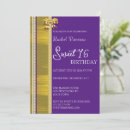 Search for purple gold white invitations Trendy