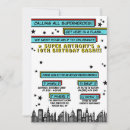 Search for pop art birthday invitations Cartoon