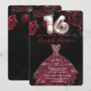 Search for red dress party invitations Roses