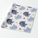 Search for blue whale wrapping paper Cute