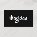Search for magician business cards Entertainment