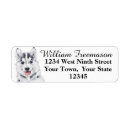 Search for husky dog return address labels Animals