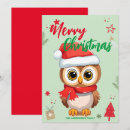 Search for cute owl christmas cards Kids