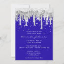 Search for royal blue silver bridal shower invitations For her