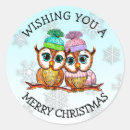 Search for cute owl couple stickers Snowflakes