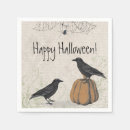 Search for antique halloween napkins Crows