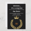 Search for surprise for her birthday invitations Black