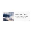 Search for violets return address labels Watercolor