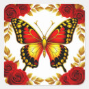 Search for golden leaves stickers Red