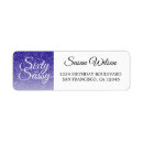 Search for 60th birthday return address labels 60 and sassy